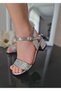 Shiny Silver Girl's Orthopedic Heeled Shoes - 7