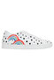 Men's Vegan Leather White Casual Sneakers - More Self Love Design - 6
