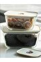 Fika Clik Rectangular Storage Container Beige 3 Piece Set - 2