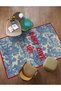 Farah Series Design Blue Don'T Give up Written Vintage Background Decorative Carpet 3202 - 2