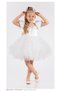White Fluffy Girl's Princess Evening Dress - 2