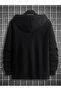 Vertical Printed Oversize Hooded 2 Thread Sweatshirt - 2