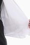 Women's Large Size Hooded White Fleece Vest 1026 - 7