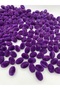 Purple Color Almond Model Velvet Bead Jewelry, Bag Making Bead (100gr,~40 Pieces) - 2