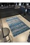 Blue Themed Mixed Abstract Patterned Creative Modern Decorative Carpet 3155 - 2