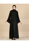 مجموعة شال FERACE وABAYA بتصميم مخصص مرصعة بالأحجار الكاملة - 2