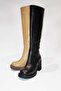 Heeled Black Leather Boots - 2