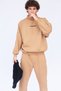 Women's Men's High-Rise Brown Oversize Sweatshirt - 4