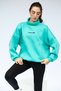 Women's Men's Turquoise Colored Oversize Sweatshirt