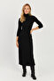 Women's Black Camisole Midi Dress EY2704 - 2