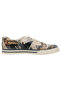 Men's Vegan Leather Beige Sneakers - Time To Ring The Bells Design - 8