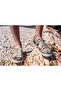 Men's Vegan Leather Beige Sneakers - Time To Ring The Bells Design - 3