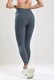 Khaki & Indigo Ribbed Inner Fleece Raised Winter Leggings High Waist 2-Pack Advantageous - 5