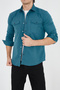 Men's Washed Denim Shirt - 6