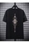 Men's Pattern Back Printed T-shirt - 3