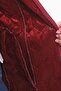 Women's Large Size Hooded 75 Cm Claret Red Quilted Coat 1014 - 6