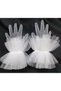 Dream evening dress bridal gloves white - 6