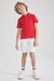K1689A6.Boy's Children's Day Regular Fit Short Sleeve Polo T-Shirt - 3