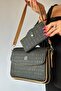 Large Size Daily 5 Compartments 2 Straps Women's Shoulder Bag Large Oversized Shoulder Bag 2117-4005 - 3