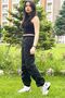 Children's Unisex Cuffs Elastic Jogger Parachute Pants - 3