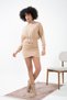 Trend Hooded Elastic Waist Draped Mini Sweat Dress - 2