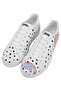 Men's Vegan Leather White Casual Sneakers - More Self Love Design - 2