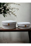 Natural Handmade 2-Piece Wicker Basket Set with Gray Covers - Organizer Set Made of Cotton Rope