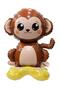Safari Monkey Figure Footed Foil Balloon 48*50 cm