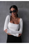 Daisy Beyaz Bluz - 4