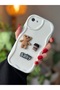 iPhone 7 Plus and 8 Plus Compatible Cream Baby Designed Case with Toy - 3