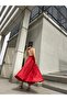 Special Design Red Glitter Midi Dress - 2