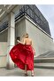 Special Design Red Glitter Midi Dress - 4