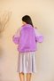 Mor Peluş Bomber Ceket - 6