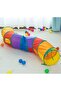 Rainbow Color Folding Cat and Dog Play Tunnel, Fun Pet Toy Tunnel - 3