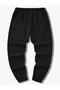 Sneaky Face Sweatpants Jogger - Black Printed Rubber Leg High Waist - 2