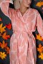 Jacquard Black Countertop Pure Cotton Woven Hooded Unisex Dressing Robe - 5
