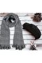 Women's Shawl Double Sided Houndstooth French Painter Beret 2-Piece Combination - 4
