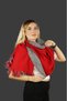 Double Sided Plaid Wool Shoulder Shawl - 75x175cm - Winter Shawl - 3