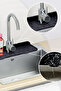Aveo 1 Piece Gray/Yellow Color Kitchen Bathroom Sink Edge Silicone Mat Silicone Faucet Water Splash Prevention