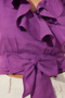 Purple Frill and Tie Detailed Woven Blouse TWOSS20BZ0351 - 5
