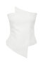 Bridal White Body-Hugging Woven Bustier TPRSS24BZ00008 - 8