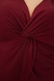 Bordo Fitted/Vücuda Oturan Polo Yaka Esnek Örme Bluz TWOSS24BZ00085 - 4