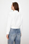 Ekru Crop İnce Bomber Mont TWOSS24MO00032 - 10