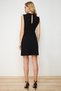 Black Collar Detailed Crepe Mini Knitted Dress TWOSS23EL02015 - 5