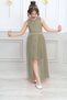Girl's Dress Girl's Buckle Dress Train Dress - 3