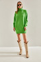 Women's Green Turtleneck Knitwear Sweater Stk284 - 4