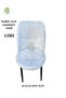 Velvet Chair Cover Retro Oval Chair Cover Chair Protection (for Small) One Piece (Giri)