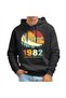 Vintage Intricate Colors 1982 Black Sweatshirt 1970-2000