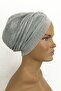 Bone Efruz Ready Turban Cross Banded Lined Hijab Bonnet Gray Silver Glitter Women's Stylish Bonnet - 4