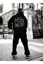 Unisex Large Size New York Printed Oversize Sweatshirt Hoodie - 2
